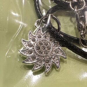 New Celestial Silver Sunburst Pendant Necklace